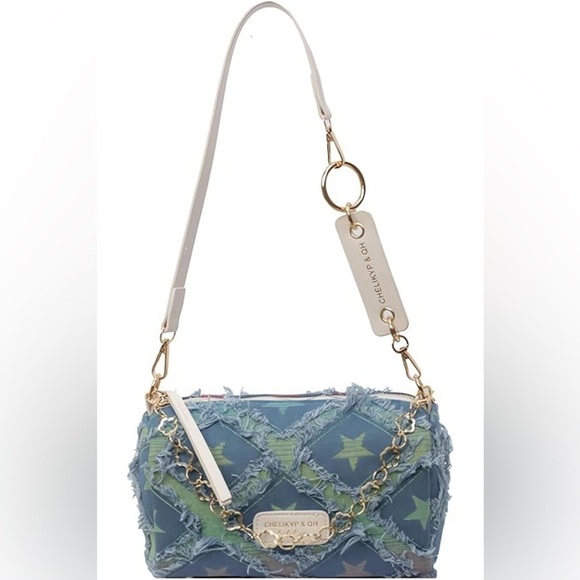 chelikyp & QH Handbags - Adorable New Chic Blue and Green Shoulder Bag